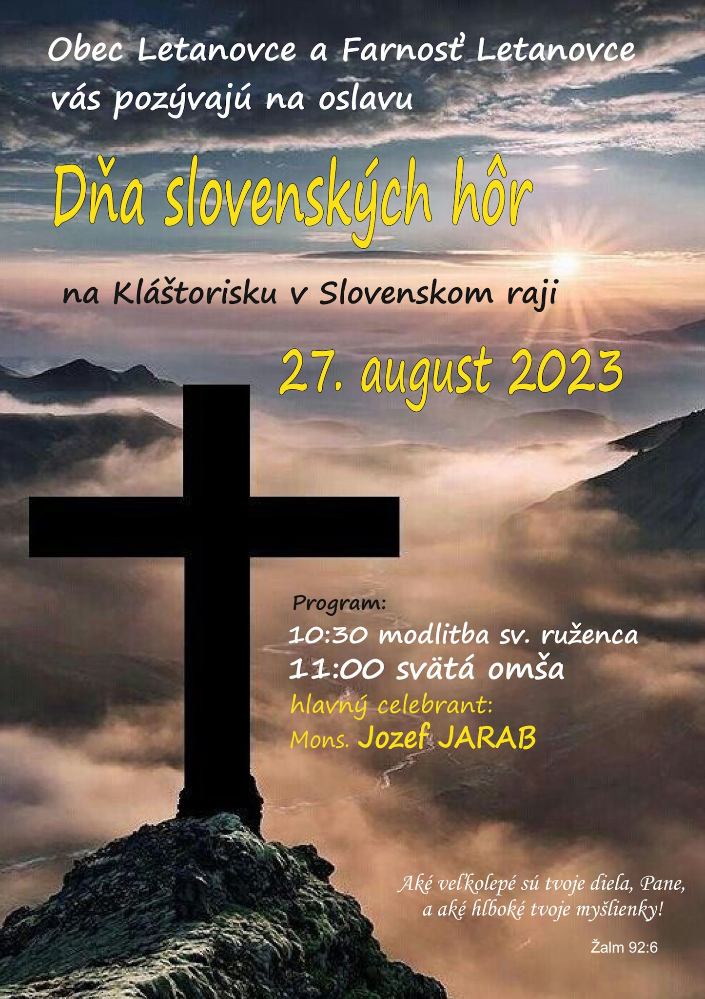 Deň slovenský hôr na Kláštorisku 2023